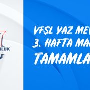 Vodafone FreeZone Şampiyonluk Ligi’nde 3. Hafta Maçları Tamamlandı