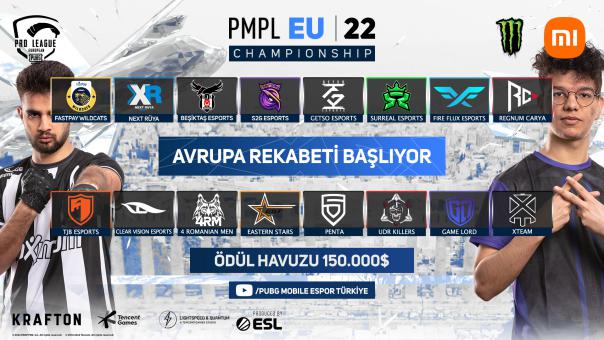 8 Türk Takımının Yarışacağı 2,3 milyon TL Ödüllü PMPL Avrupa Şampiyonası Başlıyor