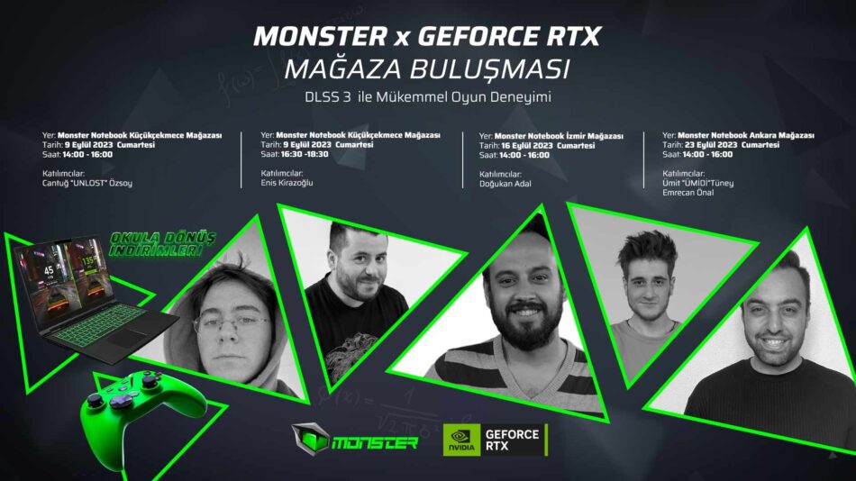 Monster x GeForce RTX Mağaza Buluşmaları