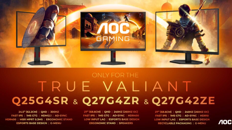 AOC, G4/G42 Oyuncu Monitörü Serisini 3 Modelle Genişletti