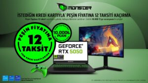 Monster'dan Peşin Fiyatına 12 Taksit Kampanyası